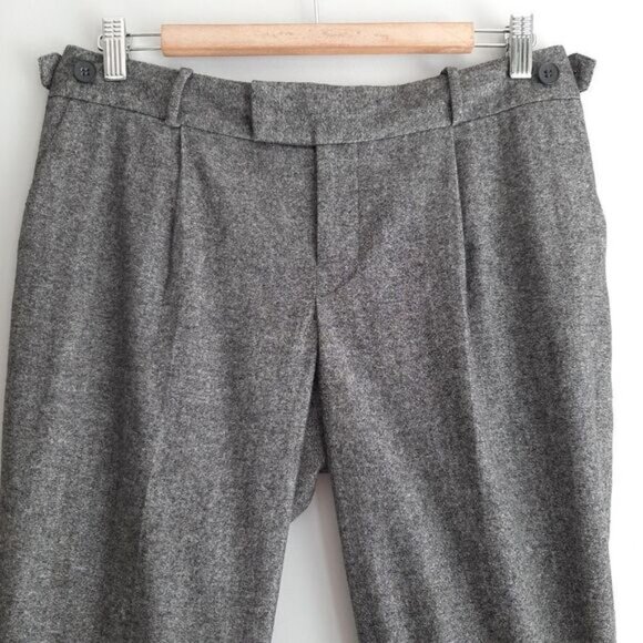 CLUB MONACO Wool Blend Bermudas Short Crop Trousers Grey Sz 6 - Picture 2 of 13